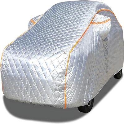 Hail Protector Car Cover Truck Compatible with Ford F150 250/Chevy Silverado/GMC Sierra/Dodge Ram 1500/Toyota Tundra, 5 Layers Thicken Hail Cover All-Weather Protection(Silver,Fit Truck Length Up To 2