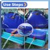 Portable Water TankExtra Large Water Tank for Truck Caravan 100-6000L, Collapsible Portable Water Storage Bladder,(1703L/450Gal/1.8x1.2x0.79 m) view 3