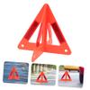 HOLIDYOYO Sign Kit 2 Sets Road Reflective Triangle Car Safety Red Reflective Warning Triangle Kit view 3