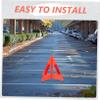 HOLIDYOYO Sign Kit 2 Sets Road Reflective Triangle Car Safety Red Reflective Warning Triangle Kit view 4