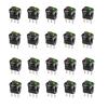 20pcs/lot On-Off Control 4 Colors Push Button Switch 3 Pin 12V 20A Amps Car Truck Rocker Round Toggle LED Switch(Green) view 2