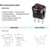 20pcs/lot On-Off Control 4 Colors Push Button Switch 3 Pin 12V 20A Amps Car Truck Rocker Round Toggle LED Switch(Green) view 3