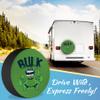 RUUEESTAR Bear Bulk Spare RV Tire Cover Funny Elevate Your Ride with Our SUV Camping Accessories Weatherproof Defense for RV, SUV Outdoor Travel | 14 Inch view 2
