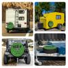 RUUEESTAR Bear Bulk Spare RV Tire Cover Funny Elevate Your Ride with Our SUV Camping Accessories Weatherproof Defense for RV, SUV Outdoor Travel | 14 Inch view 3