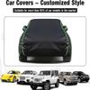All-Weather Anti-Hail Car Cover Made for Toyota FJ Cruiser, Anti-Hail Car Cover, Anti-Hail Glass Cover, Waterproof, Sunproof, Dustproof, with Side Door Zipper lyhlk0402 view 4