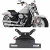 for Fat Boy 114 107 2018-2024 License Plate Holder LED Light Motorcycle Tail Tidy Fender Eliminator Rear Bracket FLFB view 1