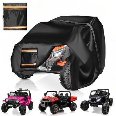 Power Wheels Cover Waterproof all Weather,Kids Ride on Truck Toy Outdoor Storage Electric Car Wagon Cover Tarp Accessories,ATV SUV UTV Tarp,Universal Fit