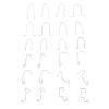 24 Pcs Car Bulb Clip Stainless Steel Car Headlight Clamp Rustproof Universal Fit Headlight Retainer Spring Clip Suitable for H1 H3 H4 H7 Bulbs view 1