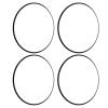Qiilu Aluminum Alloy Wheel Rim Protector Guards Offer Premium for 16 INCH Wheels Suitable for Various CAR (Black) view 1