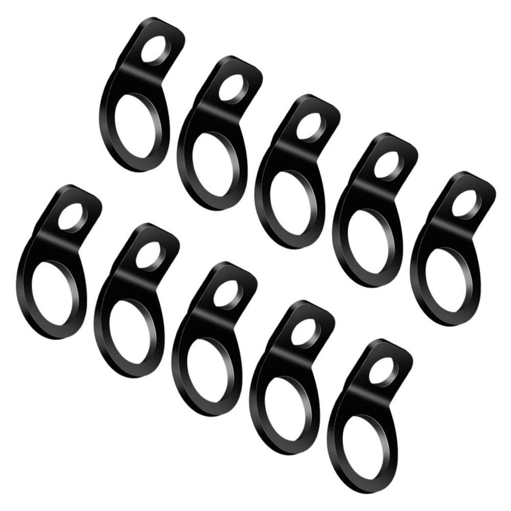POPETPOP Tie down Anchor Hooks 10 Pack Stainless Steel Durable for Trucks Rvs Cars Trailers Tarp Off-road and Heavy Duty Applications