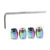 Cabilock 4pcs Valve Stem Caps Breathable Design Tire Air Valve Caps Enhance Vehicle Safety and Aesthetics view 1