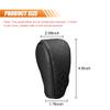 2PCS Leather Car Gear Shift Cover, Anti-Slip Dust Waterproof Gear Shifter Stick Protector, Soft Breathable Universal Automotive Shift Knob Decoration Accessories, Fit Car, SUV, Truck (Black/2PCS) view 2