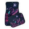 Pixel Floral Dragon Print Universal Fit Car Floor Mats 4-Piece,Front & Rear Automotive Floor Mats with Multi Pixel Style Designs view 2