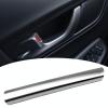 QccHieUs Front Left Interior Door Handle Grab Trim Cover, Replace Parts, CJ5Z7822621BA Accessory Easy Installation, Silver view 3