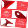 Unomor 2pcs Mini Glass Squeegee Compact Tool for Windshield Shower Doors and Bathroom Cleaning for Ice and Removal view 2