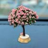 DUSCOKE Cute Wishing Tree Car Dashboard Ornament, Funny Creative Automotive Dash Decorations for Women Present, Vehicle Interior Accessories for Home, Office, Micro Landscape House (Wishing Tree) view 1