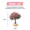 DUSCOKE Cute Wishing Tree Car Dashboard Ornament, Funny Creative Automotive Dash Decorations for Women Present, Vehicle Interior Accessories for Home, Office, Micro Landscape House (Wishing Tree) view 2