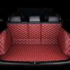 Car Full Coverage Cargo Liners for MG ZS 2017 2018 2019 2020 2021 2022 2023 2024, Leather Boot Mats Waterproof Anti-Scratch Car Boot Protector Accessories,Red view 1