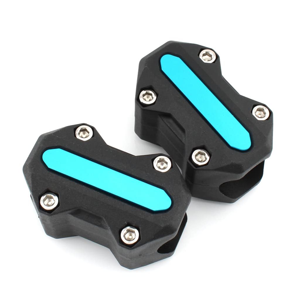 Cnaloo12 Universal 22mm/25mm/28mm Motorcycle Drop Guard Bumper Block, Bumper Bar Frame Slider Decorative Protection, Blue Bumper Crash Bar Guard, Frame Crash Falling Protection