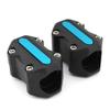 Cnaloo12 Universal 22mm/25mm/28mm Motorcycle Drop Guard Bumper Block, Bumper Bar Frame Slider Decorative Protection, Blue Bumper Crash Bar Guard, Frame Crash Falling Protection view 2