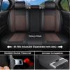 Cscevt Leather Seat Covers for Hyundai IONIQ Plug-in Hybrid 2018-2022,Premium Car Seat Covers Full Set,Waterproof Car Seat Protectors with Airbag,Comfort Interior Cover Seats for Cars(Black+Brown) view 4