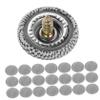HEALLILY 50pcs Car Roof Repair Rivets Upholstery Repair Kit for Headliner Fixing Auto Roof Snap Stylish Plaid Buttons for Interior Enhancement view 1