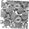HEALLILY 50pcs Car Roof Repair Rivets Upholstery Repair Kit for Headliner Fixing Auto Roof Snap Stylish Plaid Buttons for Interior Enhancement view 3