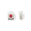 Zerodeko Momentary Push Button Switch 200pcs Car Parts Car Fob Key Replacement Remote Metal Silent view 2