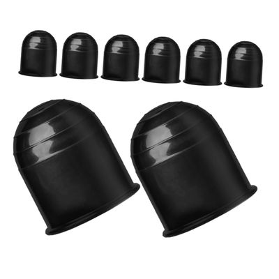TOYANDONA 8pcs Trailer Hitch Balls Cover Sturdy Rv Tow Ball Covers Black for Truck and Boat