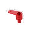 GLEAVI Brake Lever Lock Motorcycle Wheel Lock Motorcycle Locks Anti Theft Motorcycle Modification Parts Lock Motorcycle Helmets Aluminum Alloy Red view 2