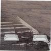 Unomor 4pcs Solar Driveway Markers Reflective Road Stakes Driveway Markers for Night Visibility Safety view 4