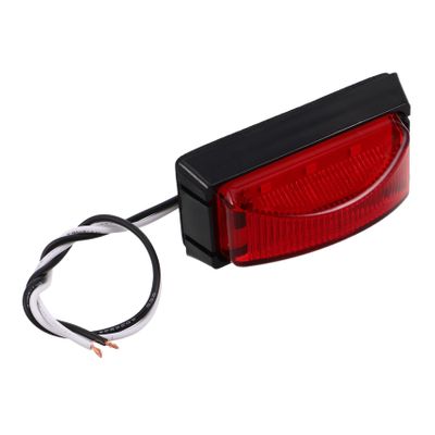 Alipis Truck Trailer Led Marker Lights Red Led Rear Lights for Campers Fire Trucks Boats Easy Install Improved Safety