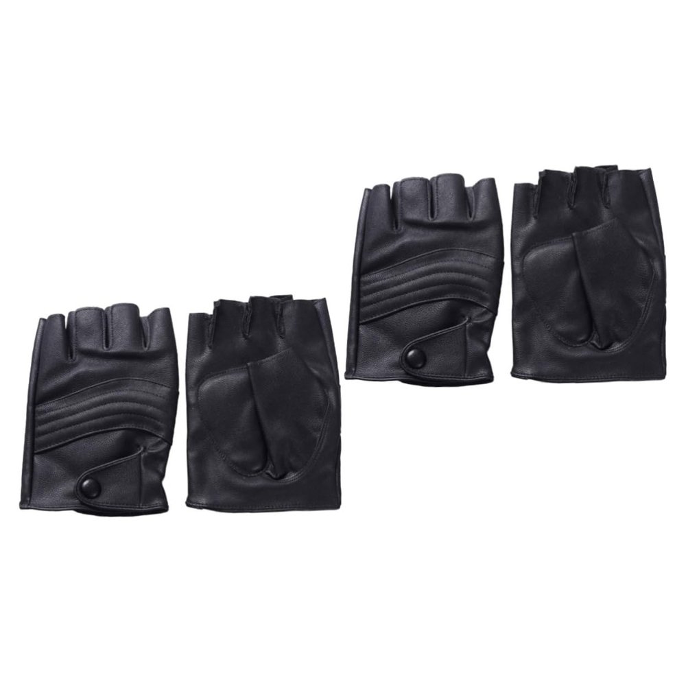 BESPORTBLE 2pairs Half Finger Cycling Gloves for Men and Women Breathable Workout Gloves -Skid Fingerless for Outdoor Sports and Exercise