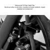Grcfumo Oil Pipe Cable Clip, Foldable Clutch Cable Clamp, Universal Clutch Throttle Cable Clamp Brake Line Clips for Motorcycle Electric Scooter Dirt Bike ATV (Black) view 2