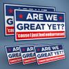 are We Great Yet Cause I Just Feel Embarrassed 5-Pack Large Thick Vinyl Bumper Stickers Funny Political Quote Decals Waterproof Liberal Satire for Car, Laptop, Window (Classic Style) view 1