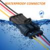 CNHAIHD Connector Waterproof, 18 AWG Automotive Electrical Connectors Male and Female Way with Heat Shrink Tubing for Car Truck Boat and Other Wire Connections (4pin 6 Kits) view 2