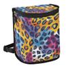 MNSRUU Car Trash Can with Lid, Leopard Car Trash Bag Hanging Organizers and Storage for Front Back Seat, Leak-Proof Trash Bin view 1