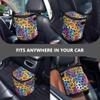 MNSRUU Car Trash Can with Lid, Leopard Car Trash Bag Hanging Organizers and Storage for Front Back Seat, Leak-Proof Trash Bin view 3