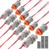 CNHAIHD Deutsch Connector Waterproof, 18 AWG DT Automotive Electrical Connector Male and Female Wire Connectors for Car Truck Boat, Dt Connector (3 Pin 6 Kits) view 1