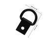 STOBAZA 4pcs Hook Accessories Ring Hooks Trailer Tie Down Anchor Truck Camper Tie Downs Trailer Tie Downs Trailer Floor Tie Downs Tie Down Anchors Utility Trailer Accessories Black Iron view 2