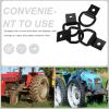 STOBAZA 4pcs Hook Accessories Ring Hooks Trailer Tie Down Anchor Truck Camper Tie Downs Trailer Tie Downs Trailer Floor Tie Downs Tie Down Anchors Utility Trailer Accessories Black Iron view 3