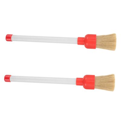 TOPPERFUN 2pcs Car Wheel Cleaner Brush Detailing Tire Cleaning Brush Tire Applicator for Car Detailing