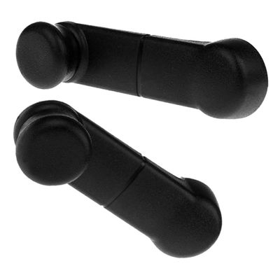 Unomor 2 Pcs Lifter Handle Rotating Car Phone Holder Mirror Mount Car Trunk Organizer Window Crank Handle Replacement Automotive Interior Door Handles Rear Air Vent Actuator Abs Black