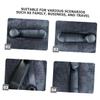 Unomor 2 Pcs Lifter Handle Rotating Car Phone Holder Mirror Mount Car Trunk Organizer Window Crank Handle Replacement Automotive Interior Door Handles Rear Air Vent Actuator Abs Black view 3