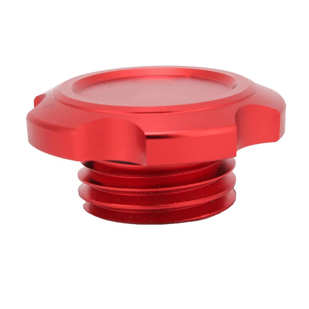 Oil Filler Cap Stylish Red Aluminum Alloy for STi GC GD GF Fit for GG GE GH, and Oil Leakage, 1 X Oil Filler Cap for Car Enthusiasts