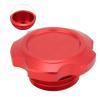 Oil Filler Cap Stylish Red Aluminum Alloy for STi GC GD GF Fit for GG GE GH, and Oil Leakage, 1 X Oil Filler Cap for Car Enthusiasts view 3
