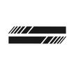 2pcs Car Rear View Mirror Stickers Decor view 1