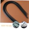 Vaguelly 10pcs Boneless Wiper Strip Windshield Wiper Refill Rain Car Seal Inserts Squeegee Small s Replacement Windscreen Strips Window Rubber Black view 3