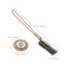 Cabilock 2pcs Stainless Brush Wheel Set Wheel Hub Rust Remover Tool Wire Brush Attachment view 2