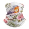 QMNRTK Floral Print Watercolor Robin Bird Balaclava UV Protection Face Mask Breathable Neck Gaiter Ski Mask for Men Women Headwear Bandana Elastic Face Scarf view 1